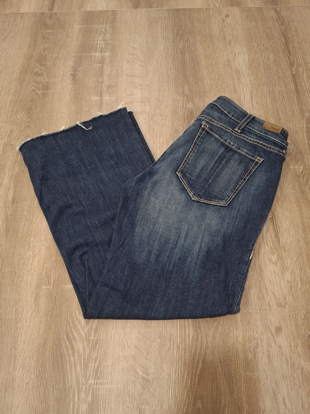 Ariat Pacific Mid-Rise Trouser Jeans Women's 31R Medium Dark Wash *735*